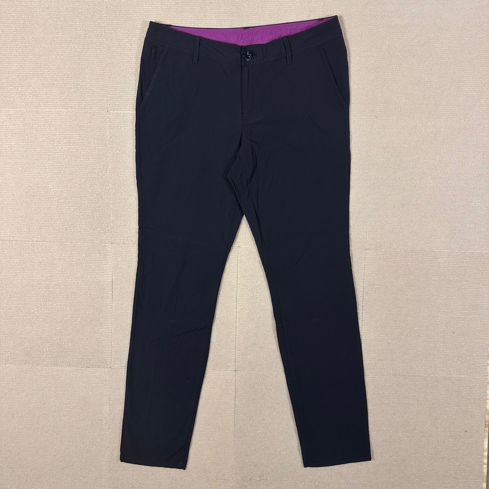 Eddie Bauer Travex Pants Womens 6 Black 30x31 Hiking Outdoor Performance Stretch